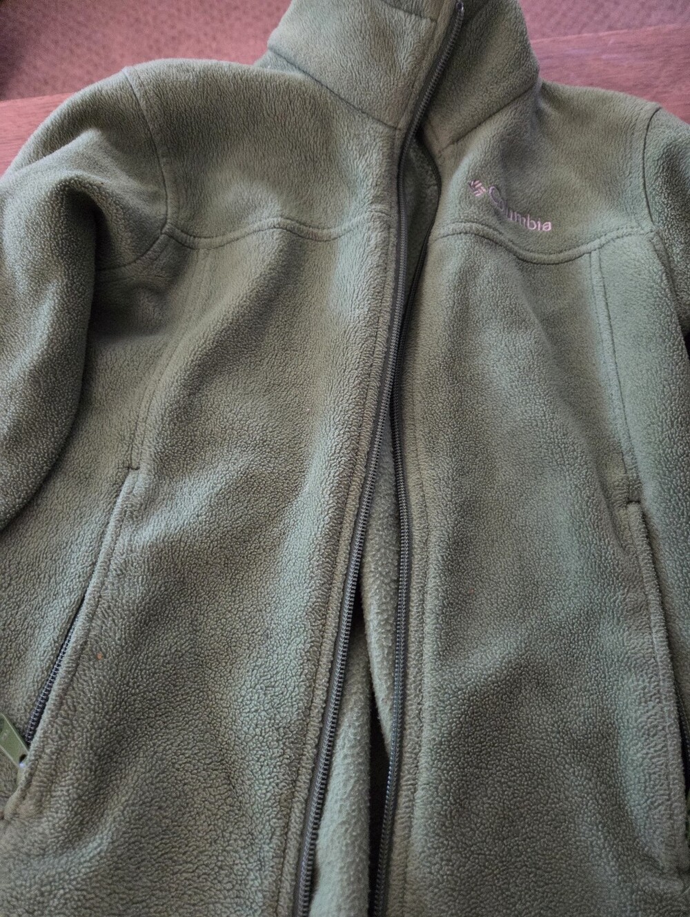Columbia Kids Green Full-Zip Fleece Jacket